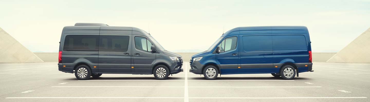 Mercedes-Benz Sprinter Kastenwagen und Tourer Seitenansicht